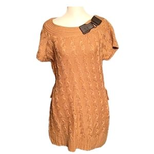United States Sweaters Tan Mini knit Dress